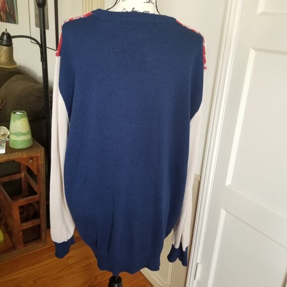 Well Worn Brand Holiday Sweater Reindeer Decorated Sweater Sz XXL - Picture 6 of 11